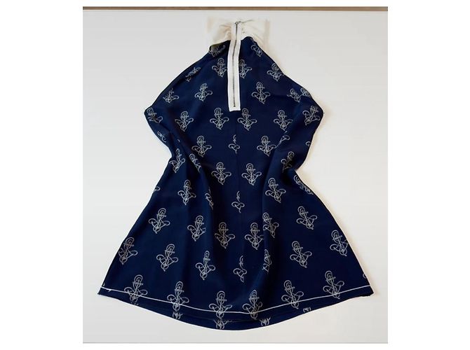 Top de seda Dolce & Gabbana azul oscuro - vista 6