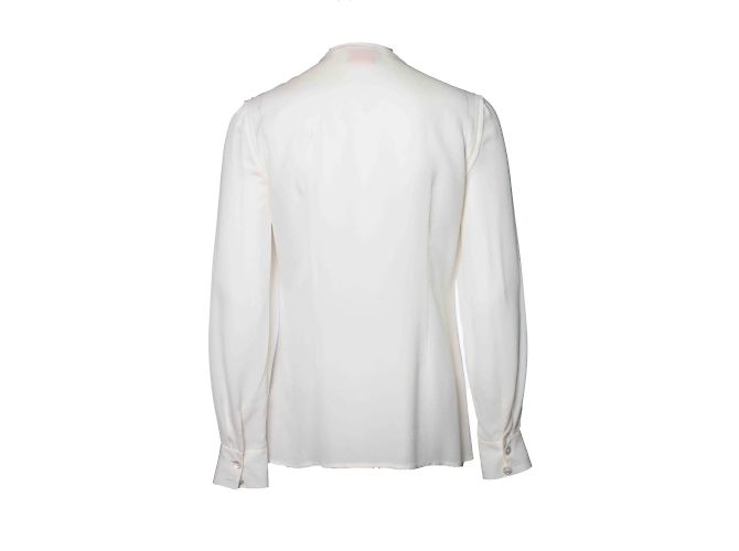 Tory Burch, cremefarbige Bluse Weiß - Ansicht 2