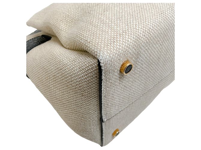 Borsa in tela e coccodrillo Nancy Gonzalez con pochette removibile Beige - vista 5