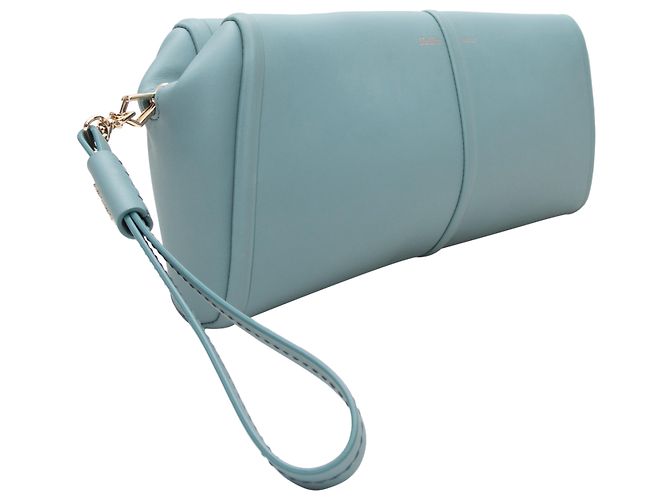 Pochette Elsap en cuir bleu clair Max Mara - vue 2