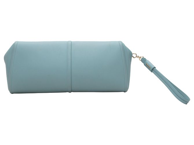 Pochette Elsap en cuir bleu clair Max Mara - vue 3