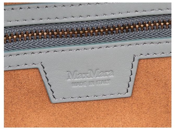 Pochette Elsap en cuir bleu clair Max Mara - vue 5