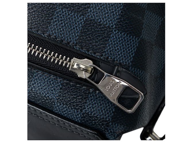 Borsa a tracolla Greenwich Damier Cobalt blu Louis Vuitton - vista 12
