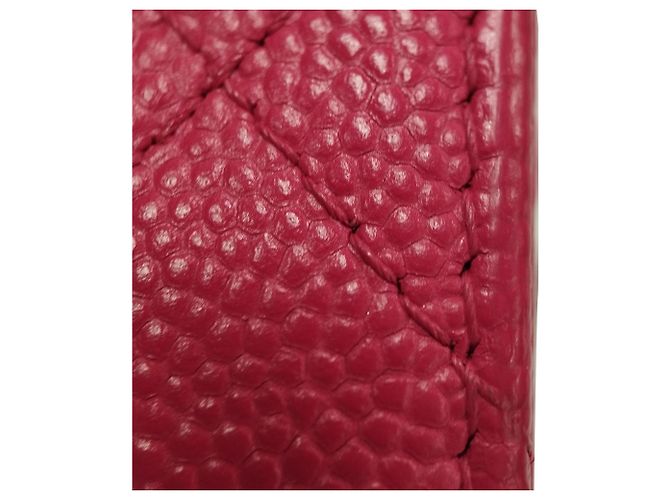Bolsa de Ombro Red Chanel Jumbo Classic Caviar Double Flap Vermelho - vista 13