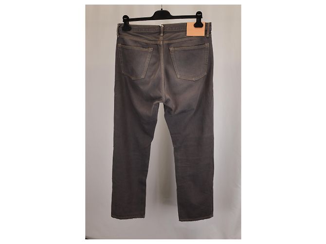 Jeans Relaxed Fit Acne Studios em algodão cinza - vista 5