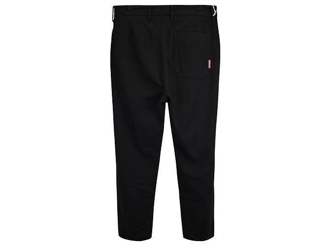 Pantalones rectos de algodón negro Acne Studios - vista 3