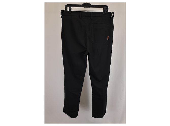 Pantalones rectos de algodón negro Acne Studios - vista 6