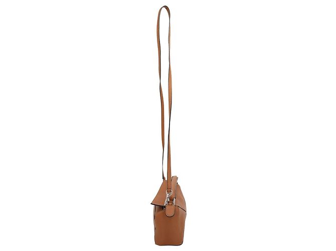 Sac Mini Puzzle Loewe en cuir de veau tan Marron - vue 2