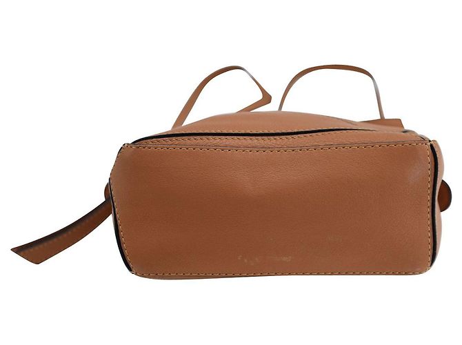 Sac Mini Puzzle Loewe en cuir de veau tan Marron - vue 4