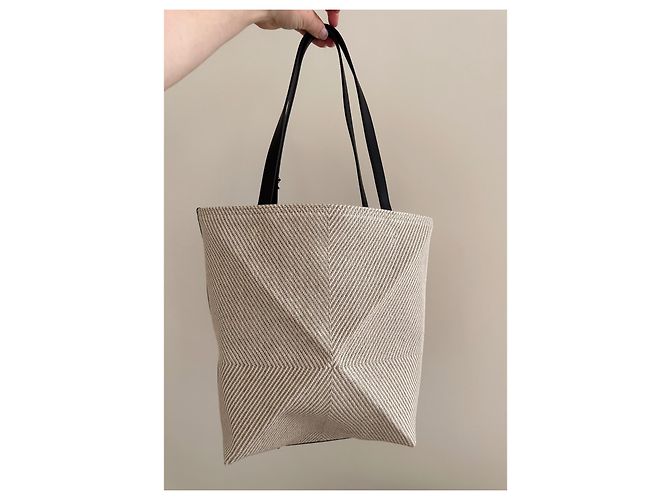 Loewe Borsa Puzzle Fold in jacquard di cotone - vista 13