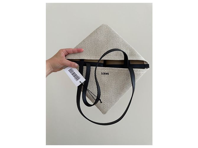 Loewe Borsa Puzzle Fold in jacquard di cotone - vista 16
