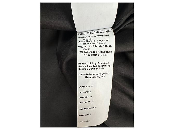 Abrigo Moschino de lana negro oversize - vista 10