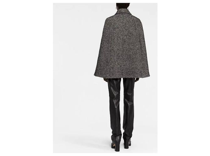 Abrigo Moschino de lana negro oversize - vista 12
