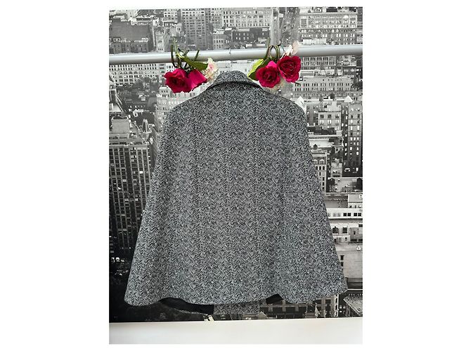Abrigo Moschino de lana negro oversize - vista 5