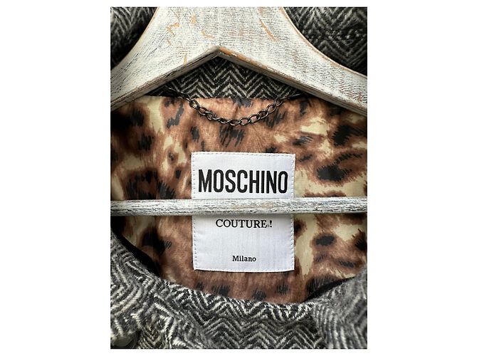 Abrigo Moschino de lana negro oversize - vista 7