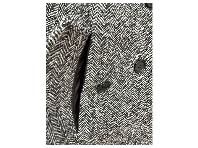 Abrigo Moschino de lana negro oversize - vista 9