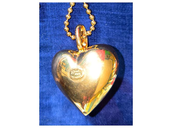 Autre Marque Sautoir Rossi Paris Pendente a Cuore Placcato Oro Vetro Multicolore D'oro - vista 4