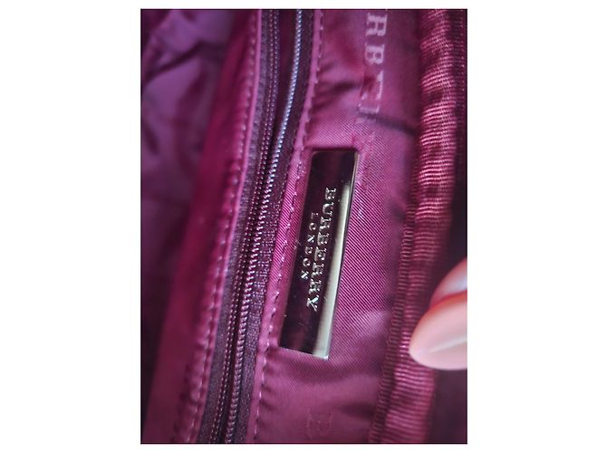 Burberry Borsa in velluto Haymarket. - vista 10