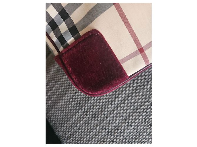 Burberry Borsa in velluto Haymarket. - vista 3