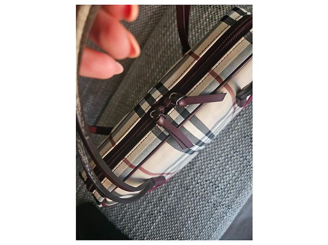 Burberry Borsa in velluto Haymarket. - vista 6