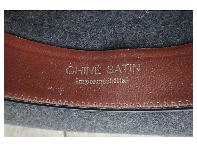 Autre Marque Pork Pie Hat Rabbit Felt Grey - view 5