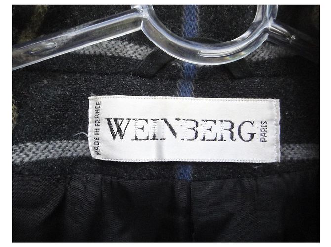 Autre Marque Abrigo Weinberg de lana gris oscuro Gris antracita - vista 3