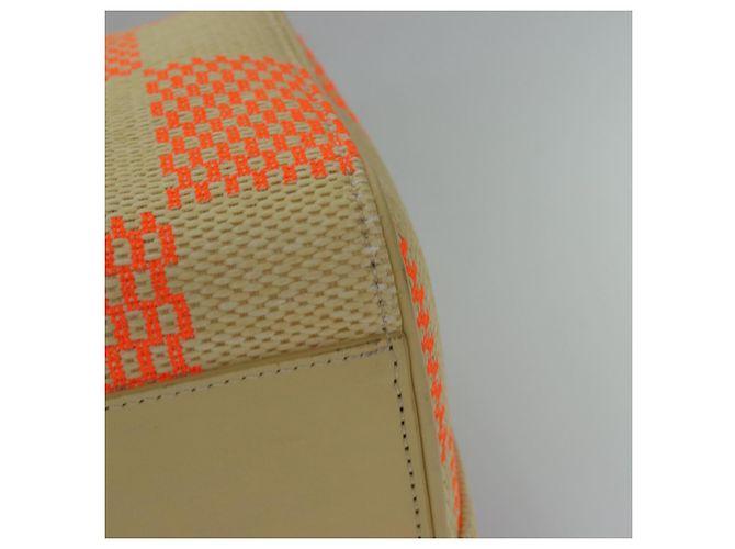 LOUIS VUITTON Borsa Keepall Bandoulière 50 Damier Giant Beige M57419 Auth 78074S - vista 16