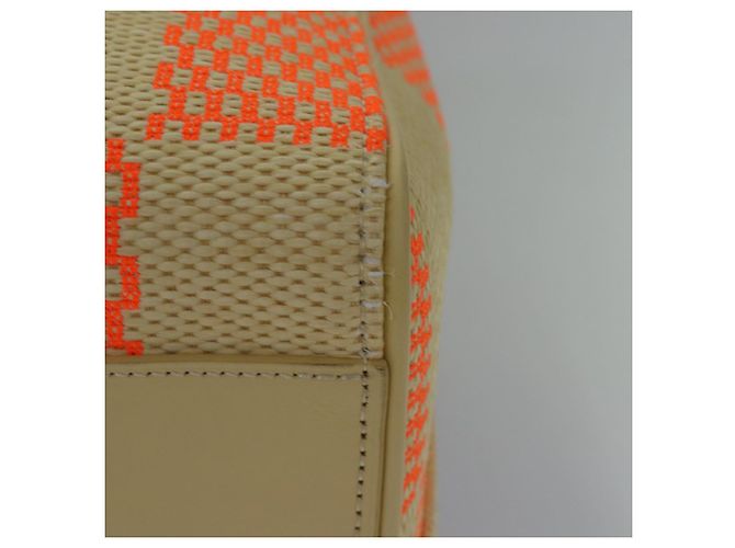LOUIS VUITTON Borsa Keepall Bandoulière 50 Damier Giant Beige M57419 Auth 78074S - vista 8