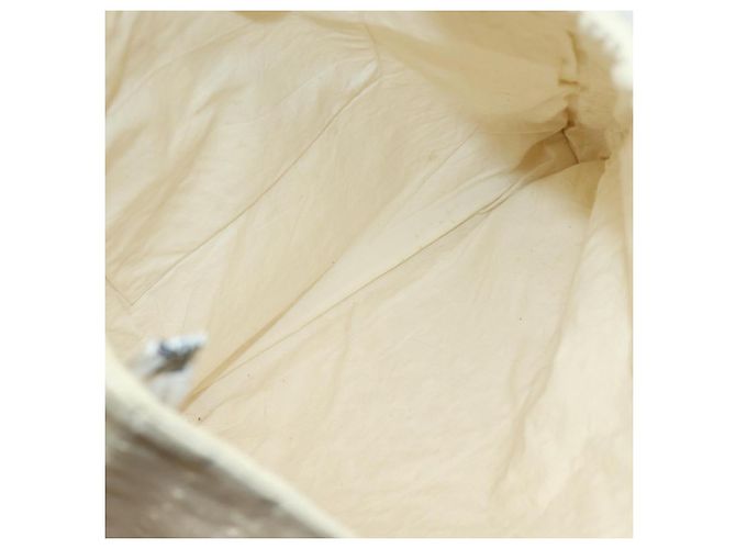 Hermès HERMES Amedaba GM Tote Bag Canvas Weiß Beige Auth yk13268 - Ansicht 12