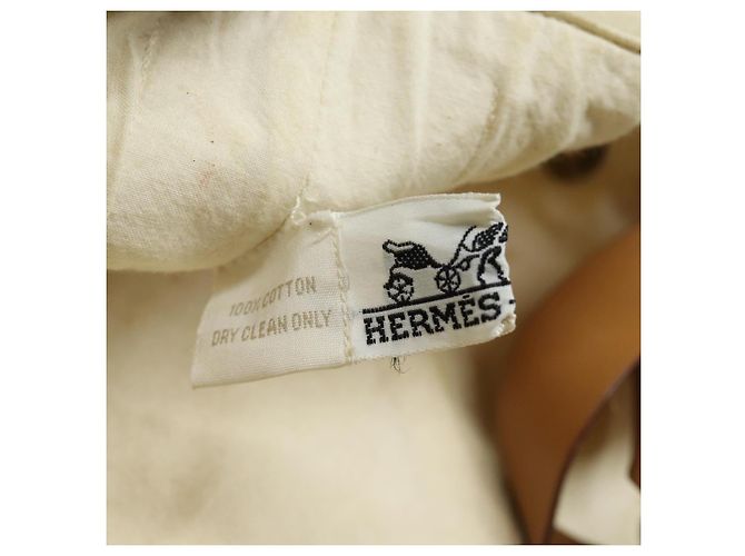 Hermès HERMES Amedaba GM Tote Bag Canvas Weiß Beige Auth yk13268 - Ansicht 17