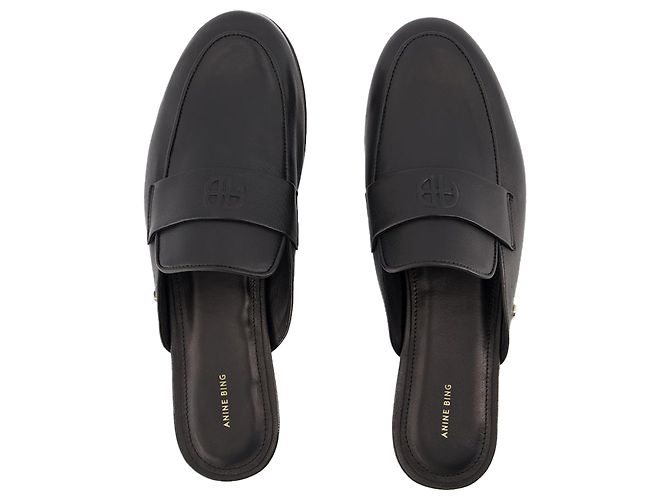 Corrine Mules - ANINE BING - Cuero - Negro - vista 4