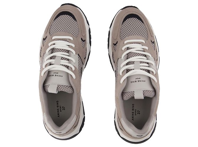 Sneakers Brody - ANINE BING - Pelle - Grigio - vista 4