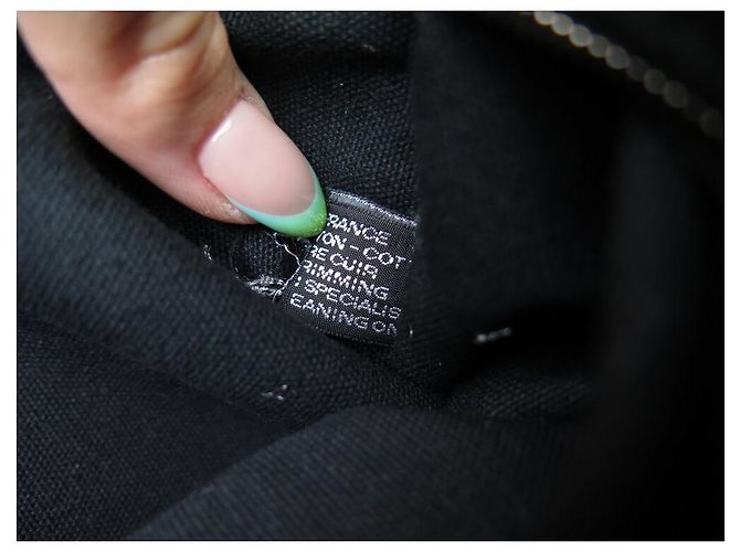 Hermès BAG HERMES TROCA PM IN CANVAS E PELLE TOTE NERA Nero - vista 10