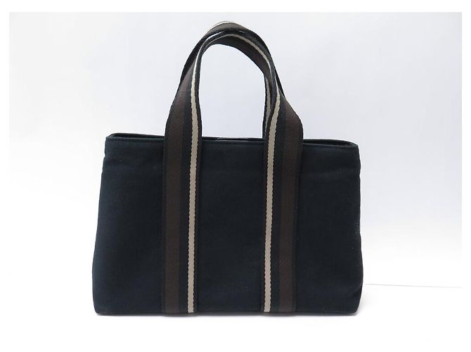 Hermès BAG HERMES TROCA PM IN CANVAS E PELLE TOTE NERA Nero - vista 2