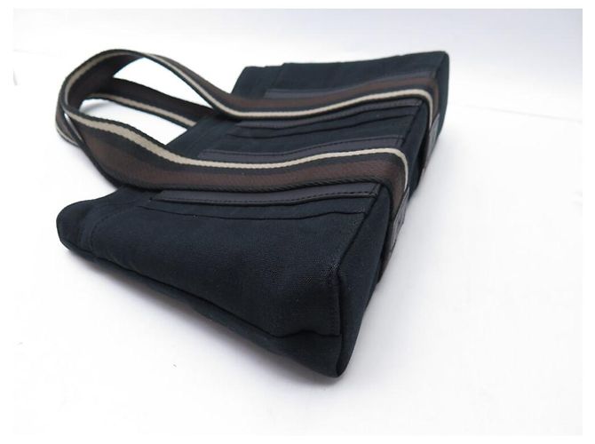 Hermès BAG HERMES TROCA PM IN CANVAS E PELLE TOTE NERA Nero - vista 5