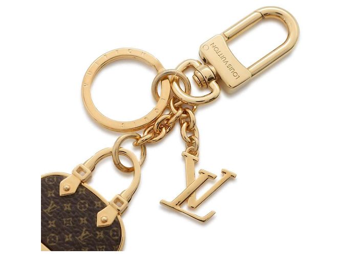 Portachiavi Louis Vuitton Alma Monogram Marrone D'oro - vista 4