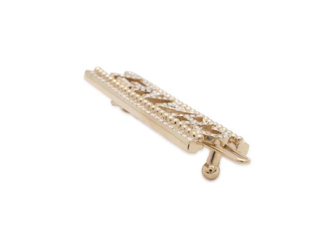 Timeless Fermaglio per capelli Chanel con strass in oro D'oro - vista 2