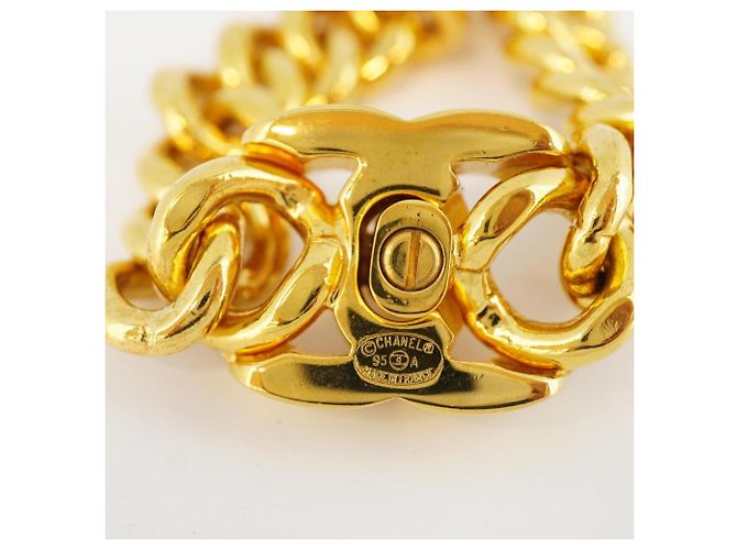 Timeless Bracciale charm placcato oro con chiusura a scatto Chanel per donne - vista 4