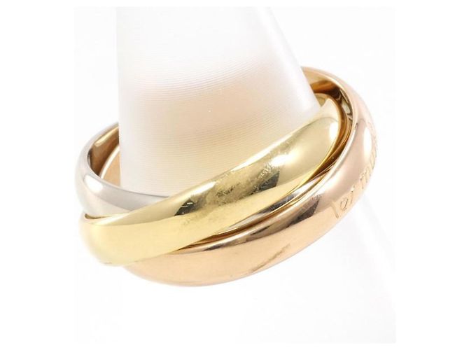 Cartier Trinity K18 Gold Band Ring for Women - view 2
