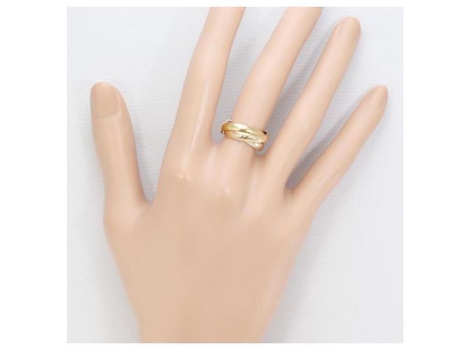 Cartier Trinity K18 Gold Band Ring for Women - view 3