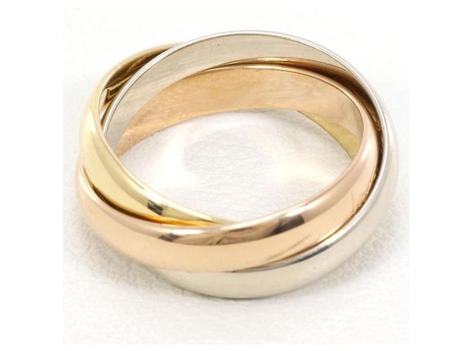 Cartier Trinity K18 Gold Band Ring for Women - view 4
