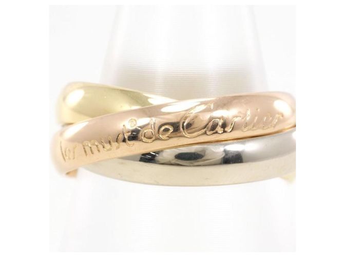 Cartier Trinity K18 Gold Band Ring for Women - view 6