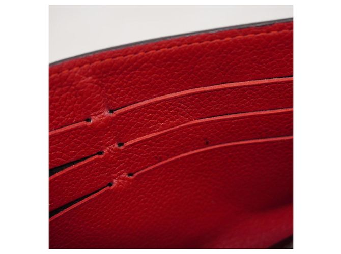 Lange Geldbörse Louis Vuitton Monogram Pallas M58414 Braun Fuschia - Ansicht 12
