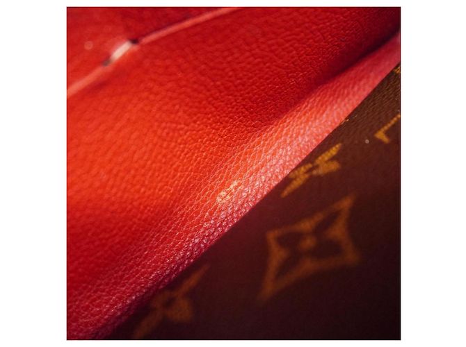 Lange Geldbörse Louis Vuitton Monogram Pallas M58414 Braun Fuschia - Ansicht 14