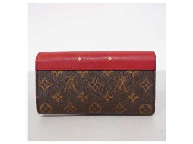 Lange Geldbörse Louis Vuitton Monogram Pallas M58414 Braun Fuschia - Ansicht 16