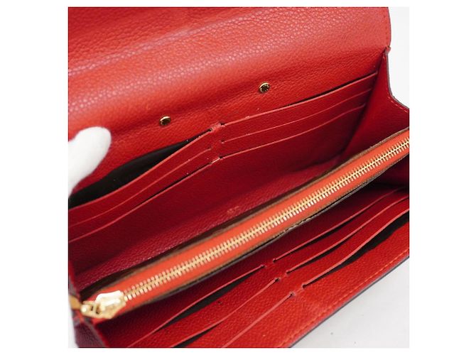 Lange Geldbörse Louis Vuitton Monogram Pallas M58414 Braun Fuschia - Ansicht 3