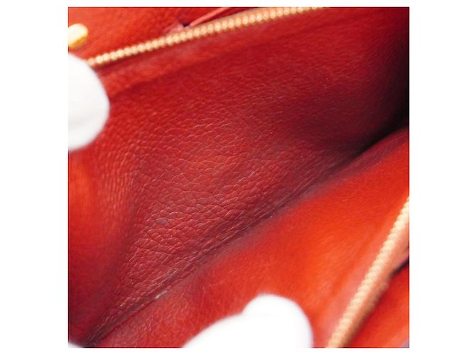 Lange Geldbörse Louis Vuitton Monogram Pallas M58414 Braun Fuschia - Ansicht 6