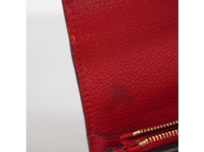 Lange Geldbörse Louis Vuitton Monogram Pallas M58414 Braun Fuschia - Ansicht 8