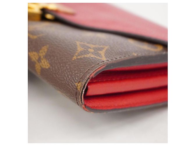 Lange Geldbörse Louis Vuitton Monogram Pallas M58414 Braun Fuschia - Ansicht 9