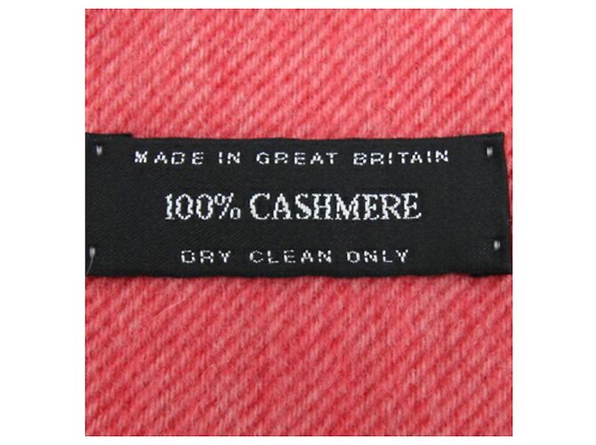 Timeless Chanel Cashmere Stole in Pink and Red - view 3